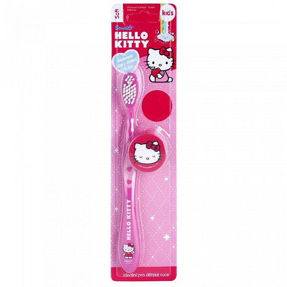 Hello Kitty zubní kartáček s krytkou 1ks