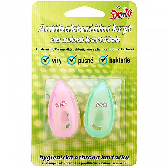 SMILE Antibakteriální kryt na zubní kartáček 2ks