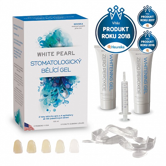 Výsledek obrázku pro White Pearl systém na bělení zubů 130 ml