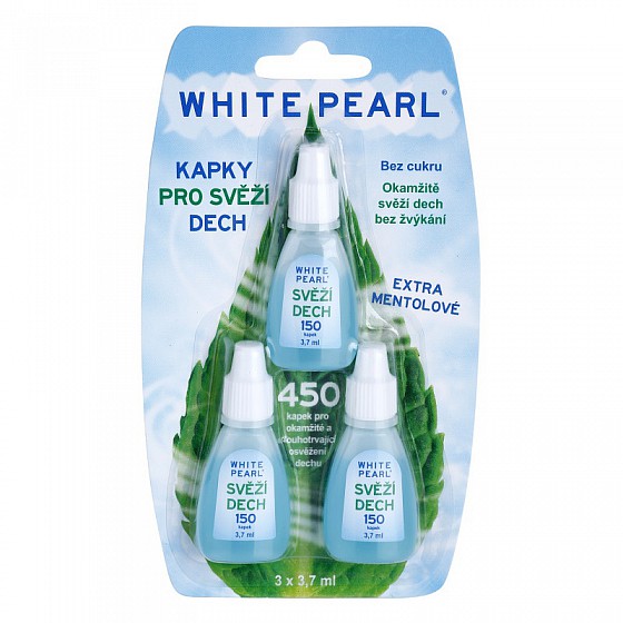White Pearl kapky pro svěží dech 3x150 kapek